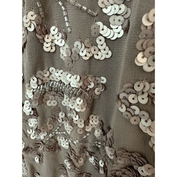 Mac Duggal Pink Long Sleeve Sequin Embellished Cocktail Dress Size 6 - Picture 12 of 12